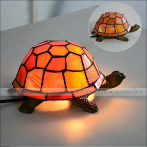 lampe tortue orange